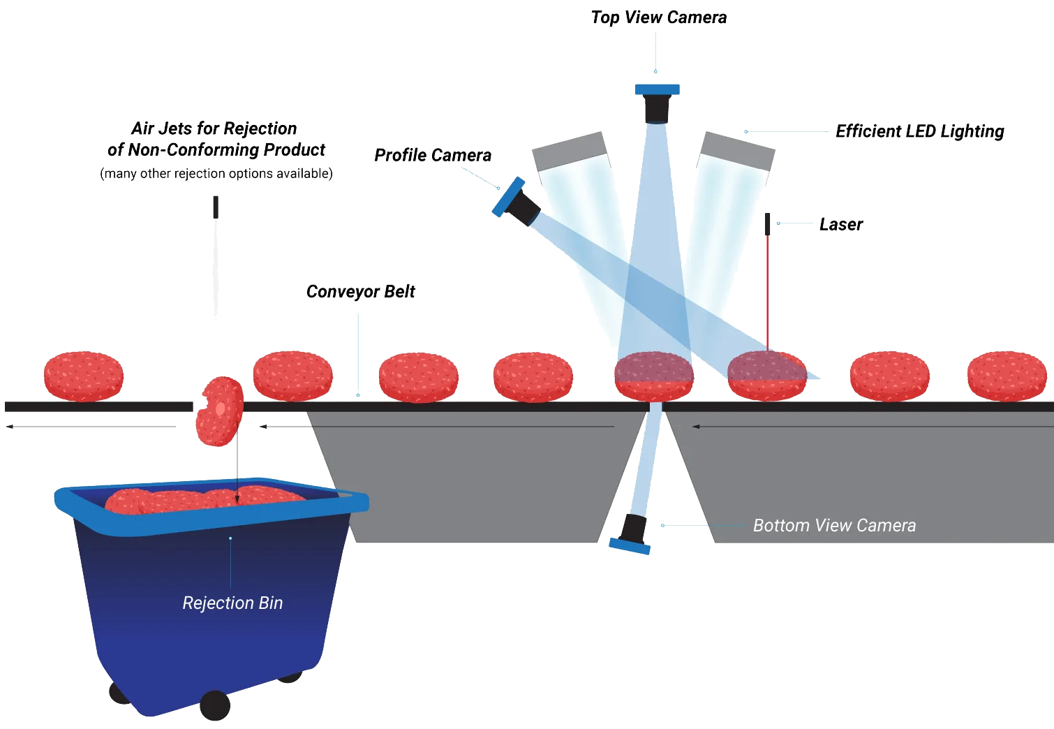 Meat Products Foreign Object Detection Machine Vision System(pic4)